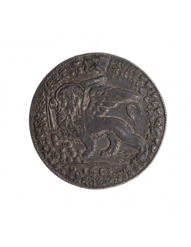 Marino Grimani (1595-1605) - Medaglia da 6 lire per l'alleanza con il cantone dei Grigioni 1603